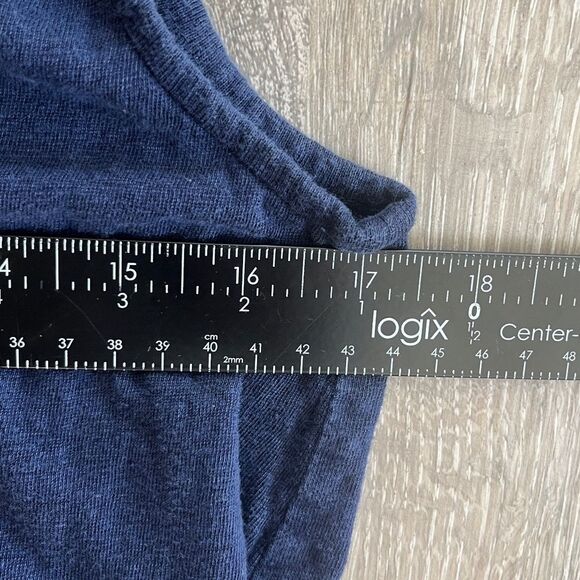 Eileen Fisher Organic Linen Tank Dress Navy Blue Small - Picture 8 of 12